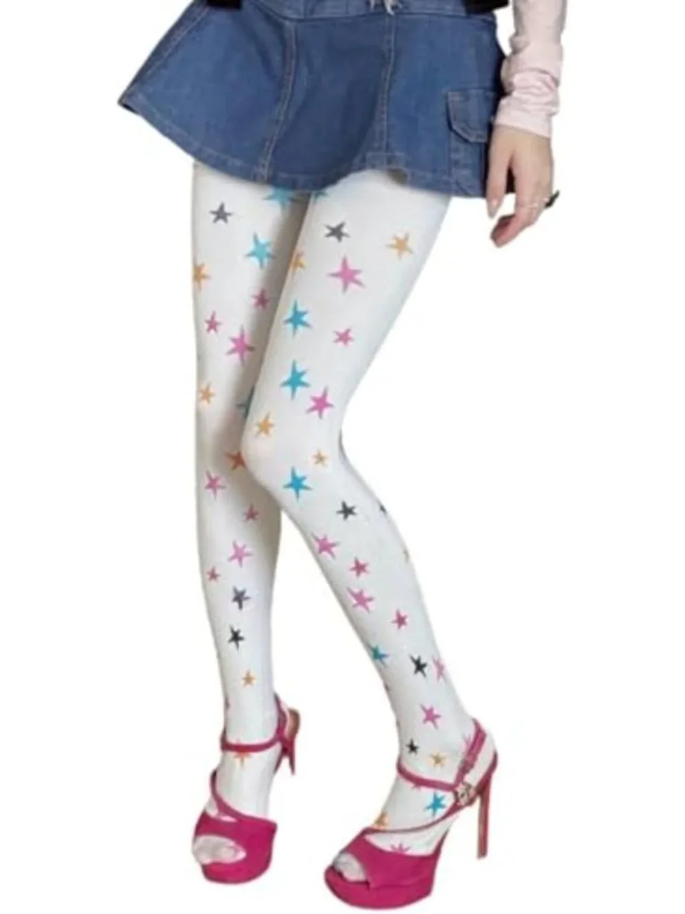 Colorful Patterned Tights | Funky Kawaii Stockings | Whimsical Women's Legwear